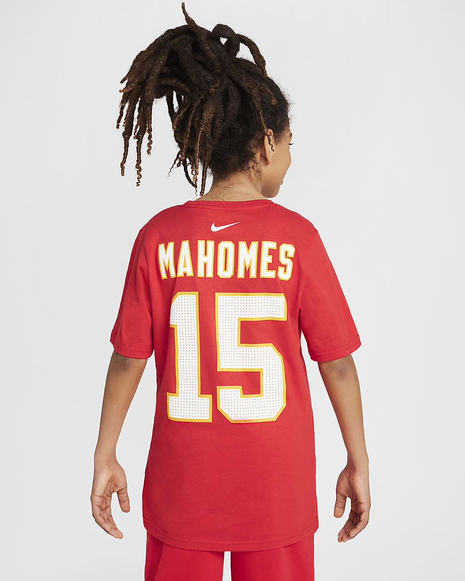 Patrick Mahomes Kansas City Chiefs Older Kids T Shirt. Nike FI